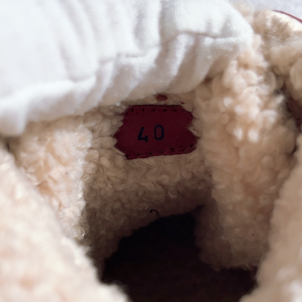 Moncler Peka Trek shearling-trimmed Suede & Leather Hiking Boots - Picture 13 of 16